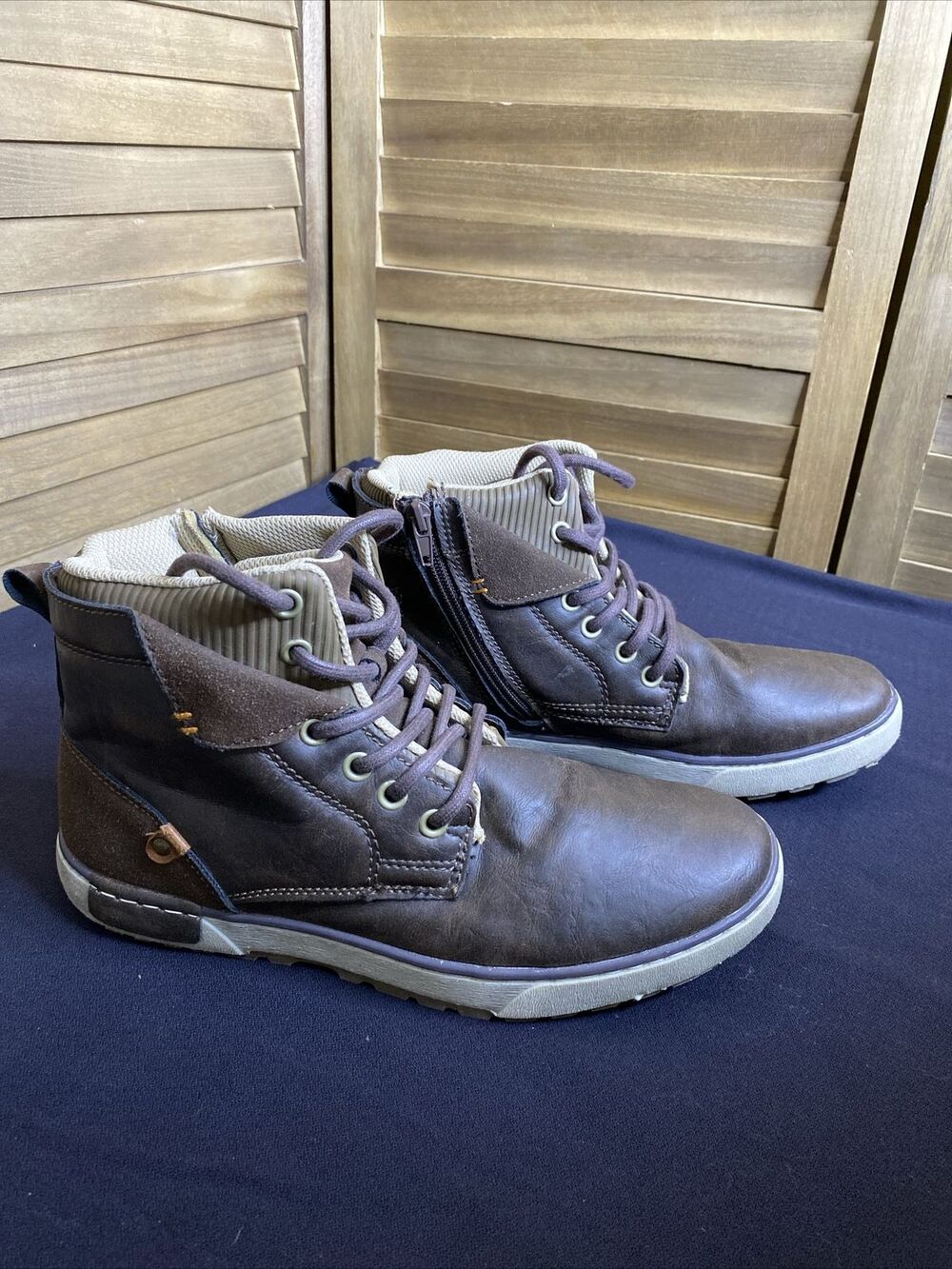 Day Five Sneaker Boots Mens 7M Viper Brown 317163 Fashion Lightweight Non Slip
